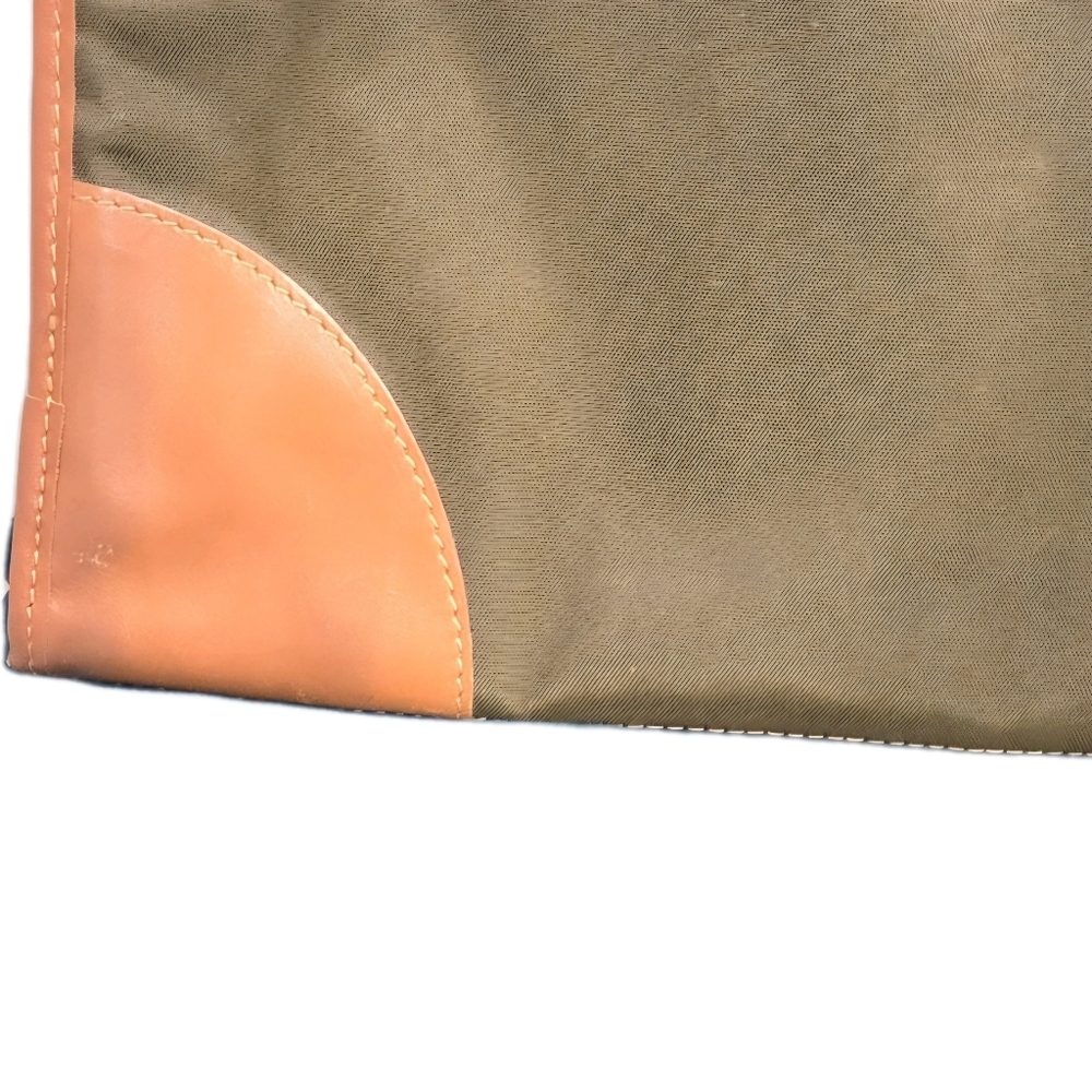 RARE Dunhill Vintage Green/Brown Canvas/Leather Portfolio Clutch (EUC) - Picture 7 of 15